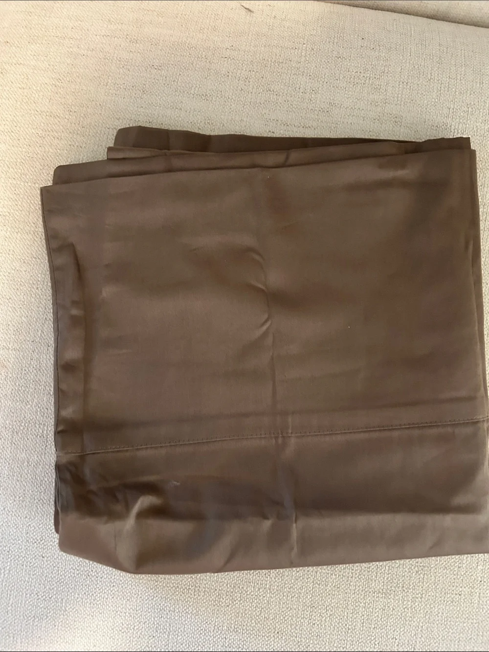 Boll & Branch Set of 2 Signature Hemmed Pillowcases,Walnut, King size, NWT Open